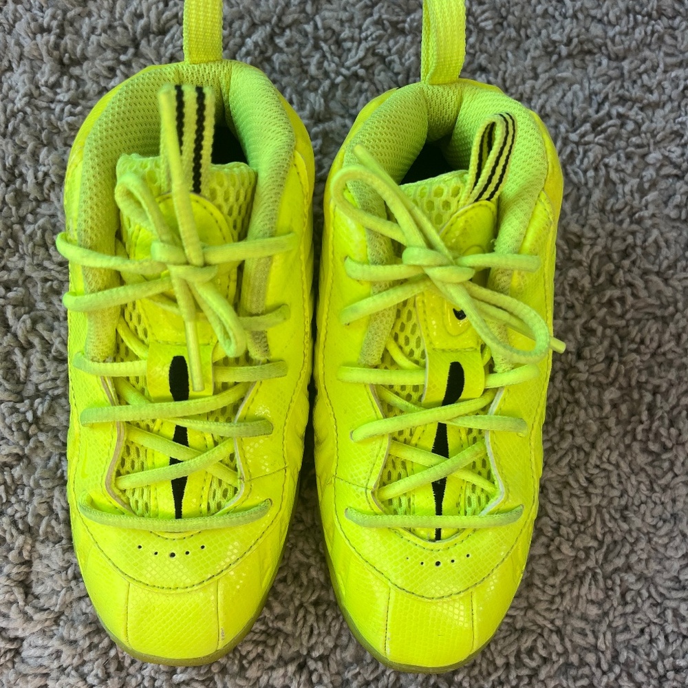 Nike Little Posite Pro TD Toddler Volt Neon 9C